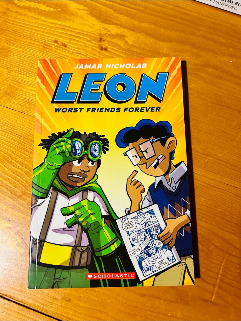 (3/$10) LEON Worst Friends Forever Graphic Novel - Yellow & Green